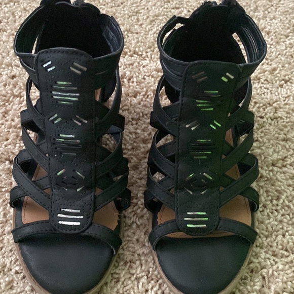 JUSTICE girls sandals. Size 12 - Picture 2 of 3